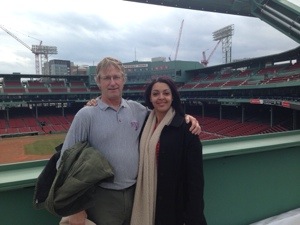 Dad and me atop the Green Monster
